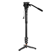 EIMAGE MA600+610FH 4 STAGE ALUMINUM MONOPOD W/FLUID HEAD