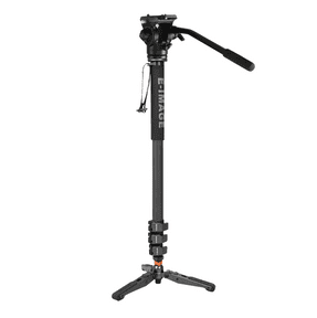 EIMAGE MC600+610FH 4 STAGE CARBON FIBER MONOPOD CON FLUID HEAD