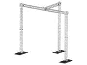 Estructura de aluminio de 2x2 m + tercera pata WORK SET DISCO 10 . Para cargas ligeras