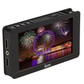 IKAN 5” DH5e 4K 1920 x 1080 HDMI On-Camera LCD w/ Canon LP-E6 & Sony L Battery Plates