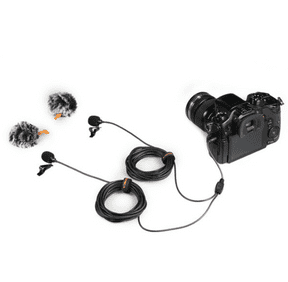 IKAN CVM-D02B DUAL-HEAD LAVALIER MIC OMNIDIRECTIONAL