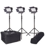 Ikan IFD576 2 y 3-Point Light Kit con montura bateria AB o Sony V Mount