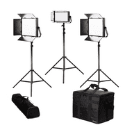 IKAN KIT LW-2F1H LYRA DAYLIGHT 3-POINT CON 2X LW10 + 1X LW5 + V-MOUNT Y AB PLATER + SOPORTE + BOLSAS