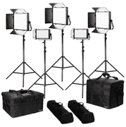 IKAN KIT LYRA DAYLIGHT 5-POINT 3X LW10 + 2X LW5 + GOLD & V-MOUNT PLATE + SOPORTE +BOLSA