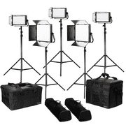 IKAN KIT LYRA DAYLIGHT 5-POINT CON 2X LW10 + 3X LW5 + V-MOUNT Y AB PLATE + SOPORTES Y TRIPODES