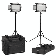 IKAN KIT MB8 MYLO BI-COLOR 2-POINT LED LIGHT 2 X MB8 + DV BATTERIES, SOPORTES Y BOLSAS