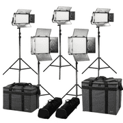 IKAN KIT RAYDEN RB-2F3H BI-COLOR 5-POINT LED - 2X RB10 + 3X RB5 + AB Y VMOUNT PLATE+SOPORTES +BOLSA