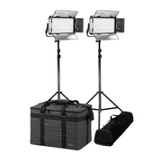IKAN KIT RAYDEN RB5 HALF X 1 BI-COLOR 2,3 Y 5-POINT PANEL LED LIGHT + AB Y V PLATE +SOPORTES +BOLSA