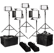 IKAN LB-2F3H LYRA BI-COLOR 5-POINT LED SOFT PANEL LIGHT KIT CON 2X LB10 + 3X LB5