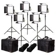 IKAN LB10-5PT-KIT Lyra Bi-Color 5-Point LED Soft Panel Light Kit con 5x LB10