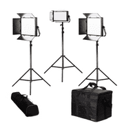 IKAN LYRA BI-COLOR 3-POINT LED SOFT PANEL LIGHT 2X LB10 + 1X LB5INCLUDES AB & V-MOUNT BATTERY PLATE