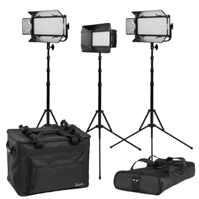 IKAN MB-2H1Q MYLO MEDIUM BI-COLOR 3-POINT LED LIGHT CON 2 X MB8 + 1 X MB4 + SOPORTES Y BOLSAS