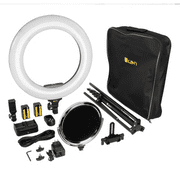 IKAN ORYON RLCB60 18″ BI-COLOR 3200K-5600K RING LIGHT CON MAKE-UP MIRROR, SOPORTE Y BATERIAS