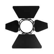 IKAN WS-BD4 WHITE/RED STAR BARN DOOR REPLACEMENT 4 IN.