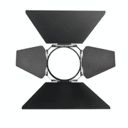 IKAN WS-BD6 WHITE/RED STAR BARN DOOR REPLACEMENT 6 IN.