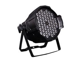MARK MULTIPAR 162/3 -54 LEDs (R+G+B+W) 3W c.u.. 8 canales DMX. 45º. DMX, auto, audio. Master/esclavo