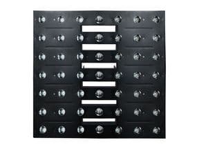 Matriz MARK LED 147 . 49 LEDs ámbar, 3W c.u. 5, 49, 53 canales DMX.