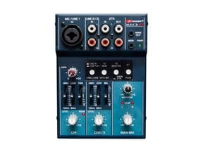 Mezclador 2 canales MARK MAX 3 BT . BT. Puerto USB bidireccional