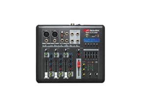 Mezclador MARK MAX 4 FX USB 2Ch (m) + 1Ch (st). Phantom. Reproductor/grabador USB/SD. Efectos.