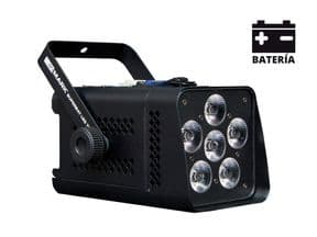 Proyector MARK SUPERBAT LED 72 Batería 6 LEDs RGBWA UV (6 en 1) 12W c.u. 6/10 canales DMX. P.UNIDAD