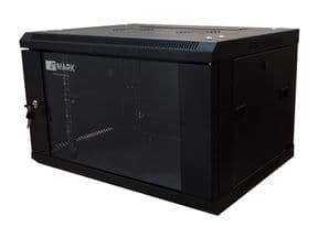 Rack metálico con puerta. 9 unidades formato 19