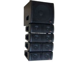Sistema Array MARK MAP 1600 subwoofer activo + 4 satélites