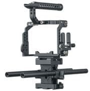 STRATUS COMPLETE CAGE PARA SONY A7R IV & A7III SERIES CAMERAS INCLUYE TOP HANDLE, RODS, BASE, FRAME,