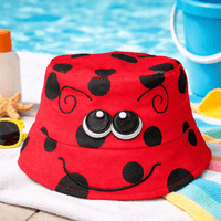 Baby Bush Cotton Ladybird Design Bucket Hat | 3 Sizes 12 Months to 3 Years