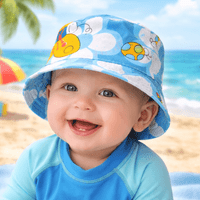 Baby Cotton Bug Design Bush Hat Cute Infant Summer Hat 0-18 Months
