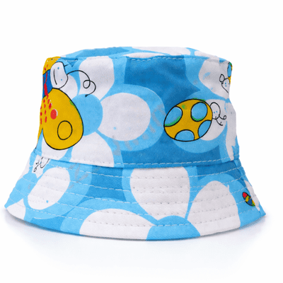 Baby Cotton Bug Design Bush Hat Cute Infant Summer Hat 0-18 Months