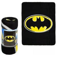 Batman Bat Signal Kids  Fleece Blanket Throw Soft & Cosy