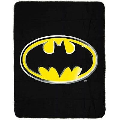 Batman Bat Signal Kids  Fleece Blanket Throw Soft & Cosy