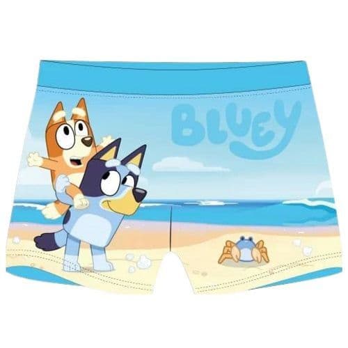 Bluey Boys Swimming Trunks 3-8 Years | Kids Swim Shorts | Fun Bluey Swimwear