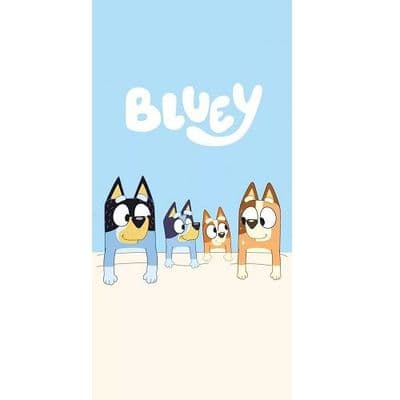Bluey Official Kids Beach Towel  Cotton Beach & Pool Holiday 70 x 140 cm