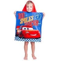 Disney Cars Official Kids Hooded Beach Poncho Towel  Cotton 2-6 yrs