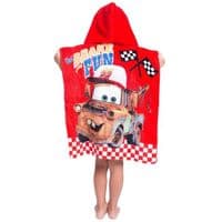 Disney Cars Official Kids Hooded Beach Poncho Towel  Cotton 2-6 yrs