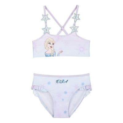 Disney Frozen Elsa Girls Bikini Swimming Costume  Pink  2–3 yrs to 6–7 yrs