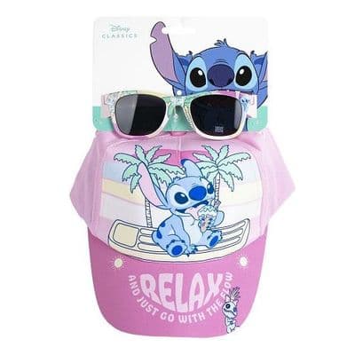 Disney Lilo & Stitch Baseball Cap & Sunglasses Set | Kids 4–8 Years
