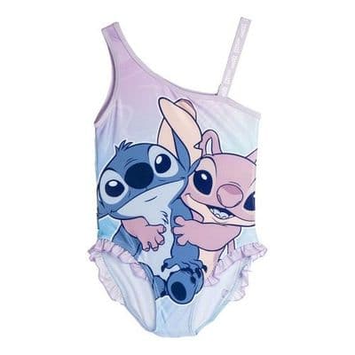 Disney Lilo & Stitch Girls One-Piece Swimming Costume Kids Swimwear 4–12 Years