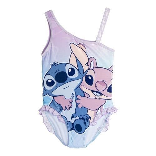 Disney Lilo & Stitch Girls One-Piece Swimming Costume Kids Swimwear 4-12 Years
