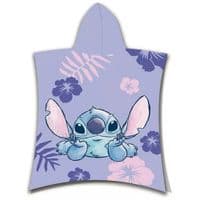 Disney Lilo & Stitch Official Kids Hooded Beach Poncho Towel Cotton 2-6 yrs
