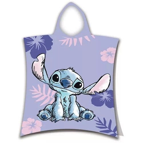 Disney Lilo & Stitch Official Kids Hooded Beach Poncho Towel Cotton 2-6 yrs