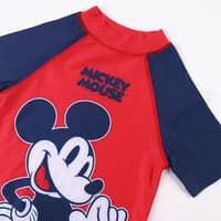 Disney Mickey Mouse Kids  UV Rash Vest Toddler Swim Top  18m-4yrs
