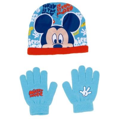 Disney Mickey Mouse Toddler  Winter Hat and Gloves set