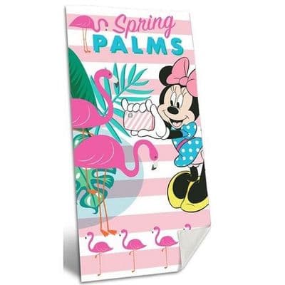 Disney Minnie Mouse Flamingo Beach Towel