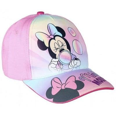 Disney Minnie Mouse Kids Baseball Cap Pink Adjustable Hat 18-36 months