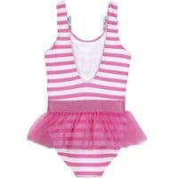 Disney Minnie Mouse Pink Stripe One-Piece Girls Swimsuit | 1-6 yrs