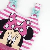 Disney Minnie Mouse Pink Stripe One-Piece Girls Swimsuit | 1-6 yrs