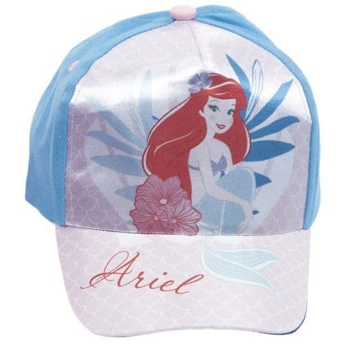 Disney Princess Ariel Blue Baseball Cap Adjustable Hat | Toddler 18-36 Months