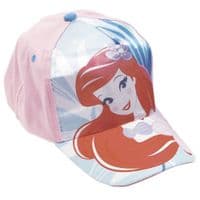 Disney Princess Ariel The Little Mermaid Pink Baseball Cap Adjustable Hat | Toddler 18-36 Months